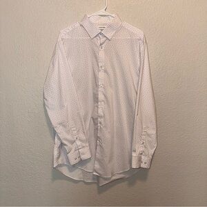 Calvin Klein White Casual Button Down Shirt